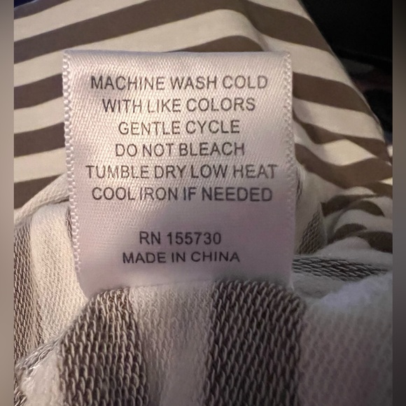 Stripped Green and White T-shirt Jane+Delancey Size Large - Picture 6 of 7